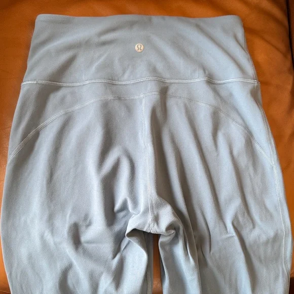 Lululemon Groove Super-High-Rise Flared Pant Nulu Sz 8 Utility Blue 8106 - Picture 4 of 7